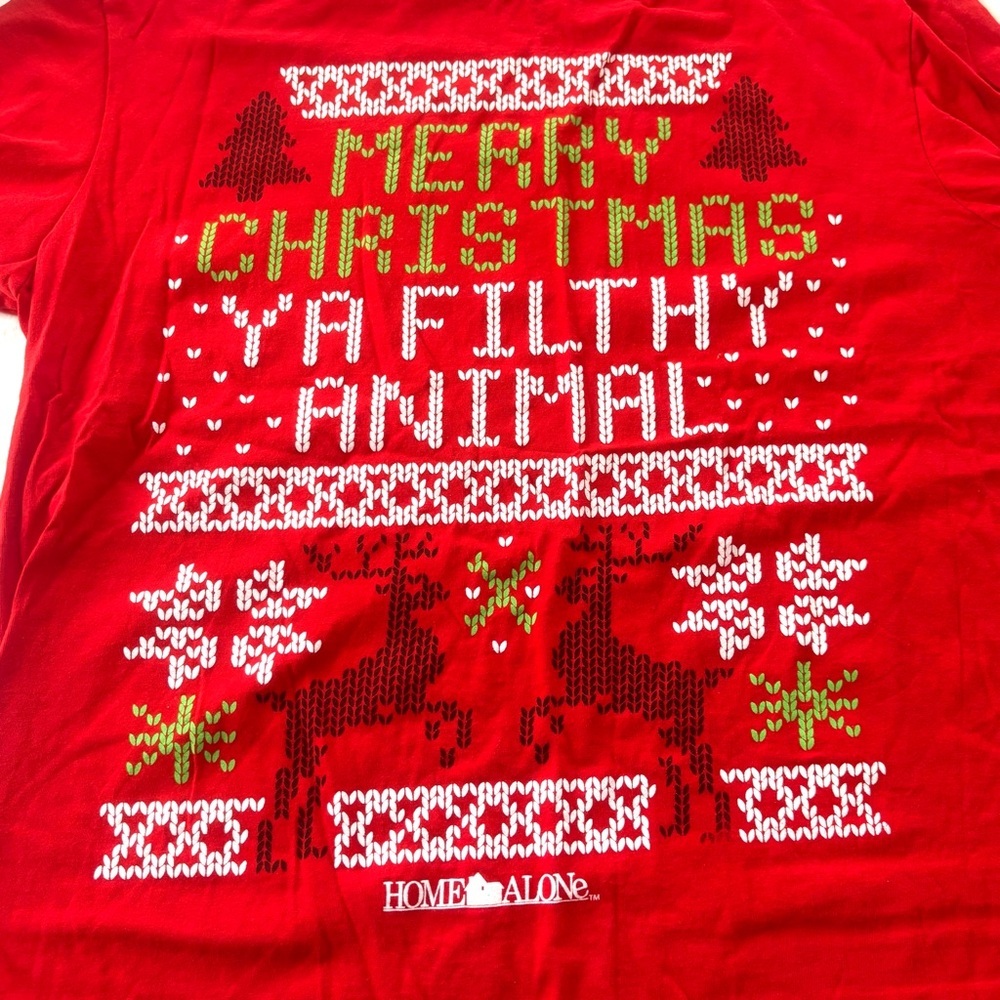 Home Alone Tee Merry Christmas You Filthy Animal  100% Cotton SZ XL NWOT - Picture 7 of 8